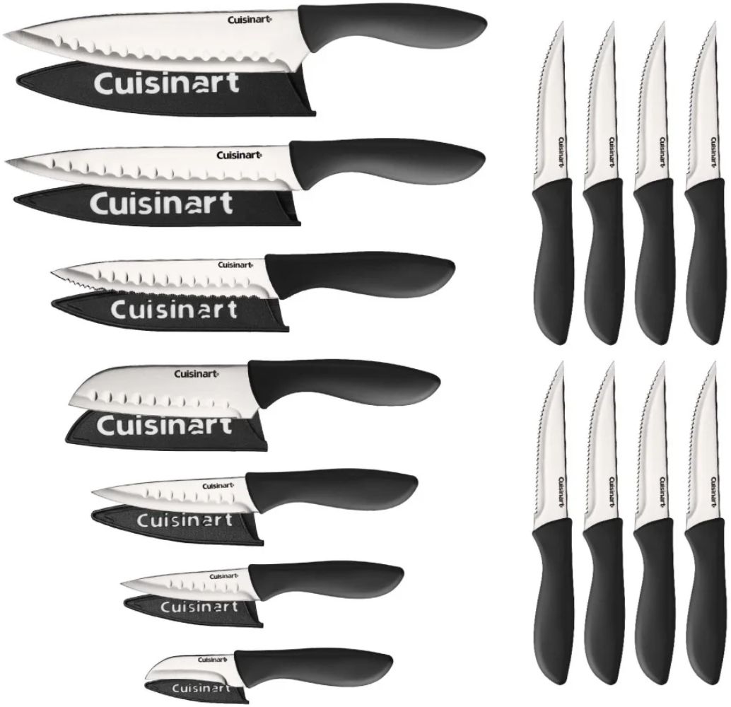 Cuisinart C77SS-22PKS Stainless Steel Cutlery Set 22-Piece - Silver/Black by Cuisinart - Image 2