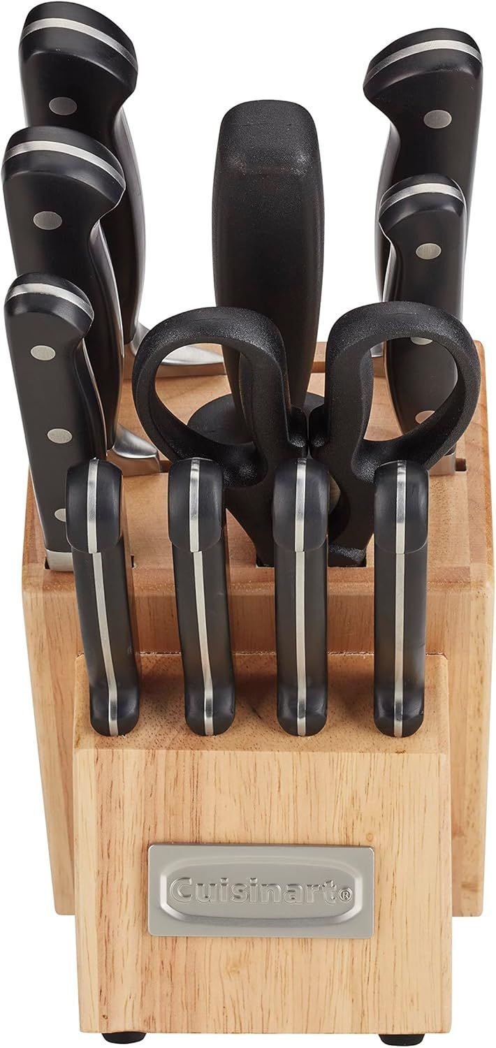 Cuisinart C77TR-12P3 Classic Triple Rivet Knife Block Set 12-Piece - Black by Cuisinart - Image 2