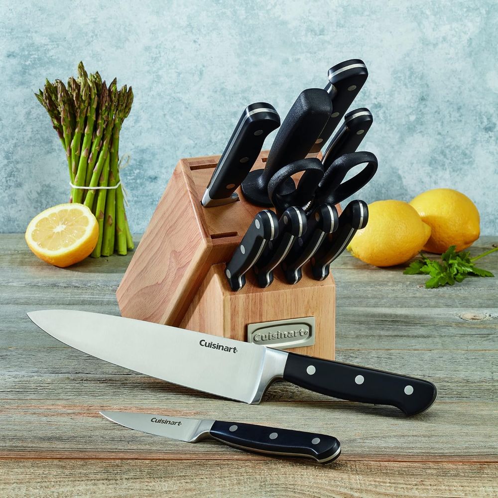 Cuisinart C77TR-12P3 Classic Triple Rivet Knife Block Set 12-Piece - Black by Cuisinart - Image 3