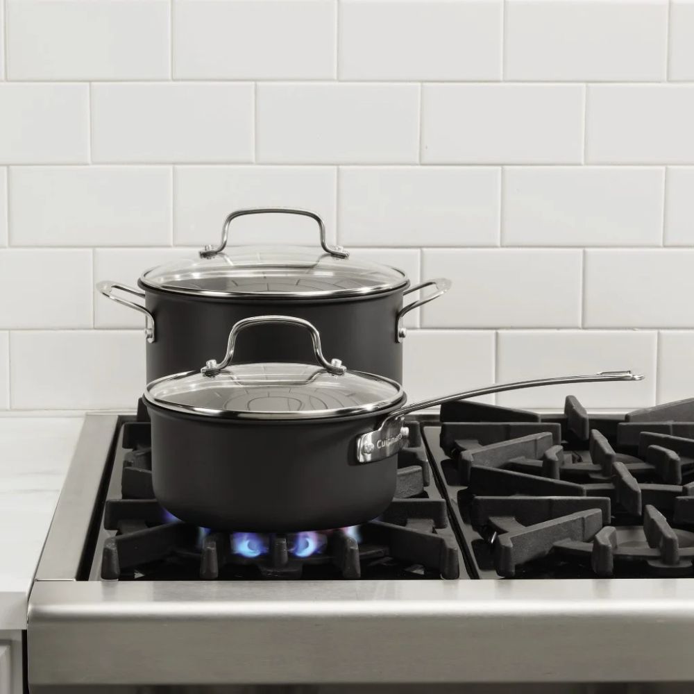 Cuisinart DS92-12 Advantage Pro Dishwasher Safe Hard Anodized Cookware Set 12 Piece - Black by Cuisinart - Image 2
