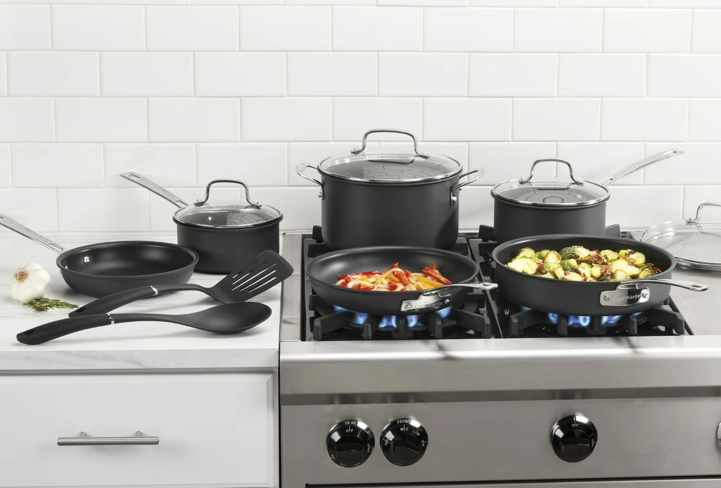 Cuisinart DS92-12 Advantage Pro Dishwasher Safe Hard Anodized Cookware Set 12 Piece - Black by Cuisinart - Image 3