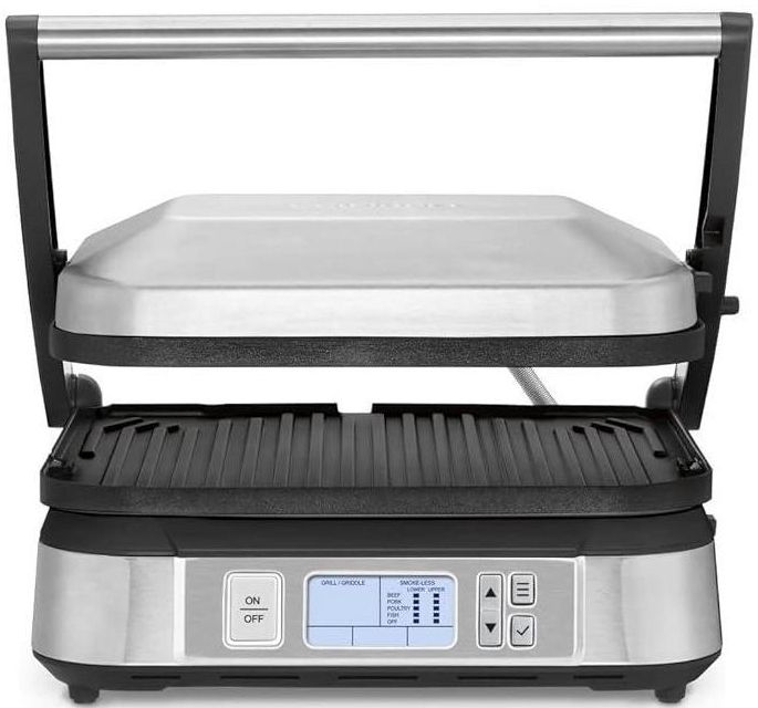 Cuisinart GR-6FR Contact Smoke-Less Mode Griddler - Silver by Cuisinart - Image 2