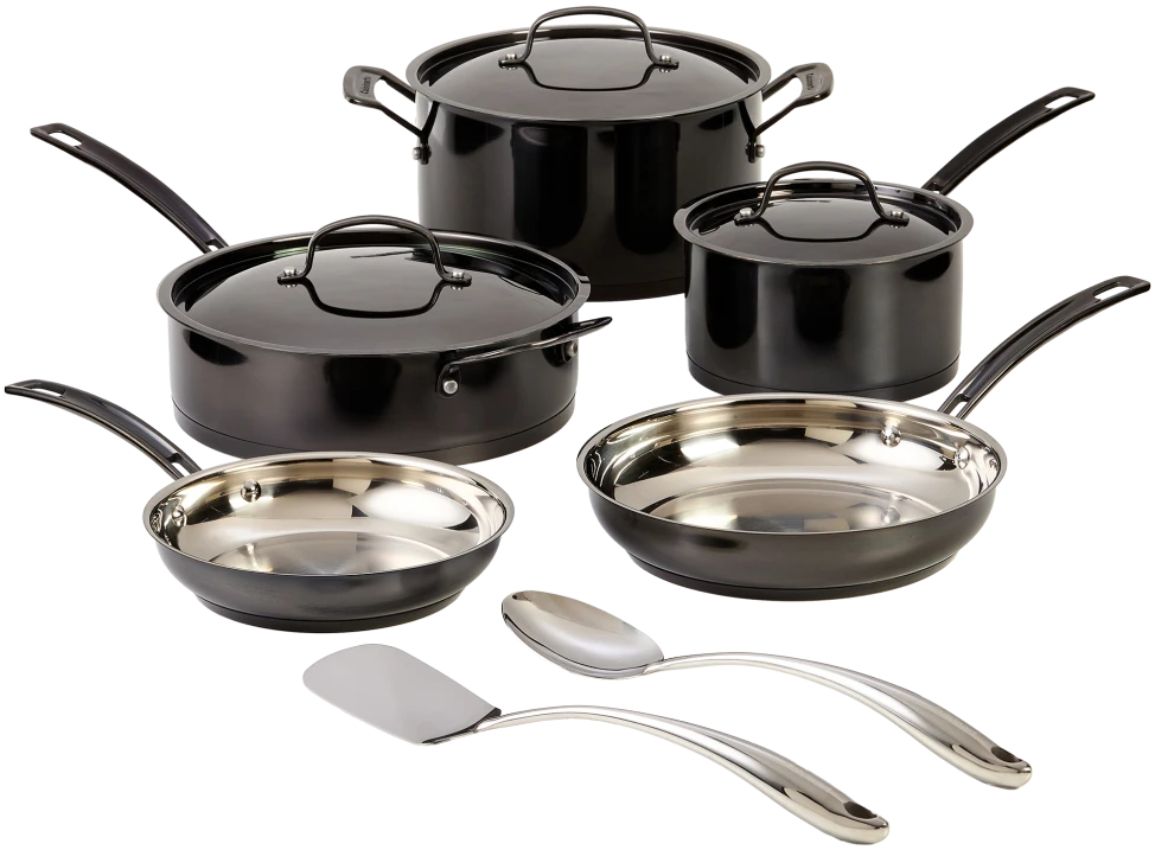 Cuisinart MSS-10 Mica-Shine Stainless Steel 10 Piece Set - Black by Cuisinart - Refurbished - Very Good condition - US$189.29