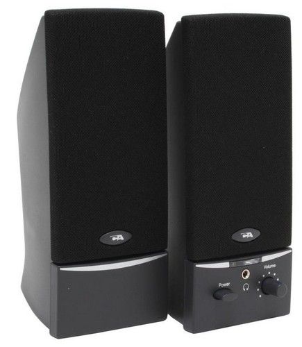 Cyber Acoustics CA-2014RB 2.0 Powered Speaker System - Black by Cyber Acoustics - Refurbished - Very Good condition - US$76.27
