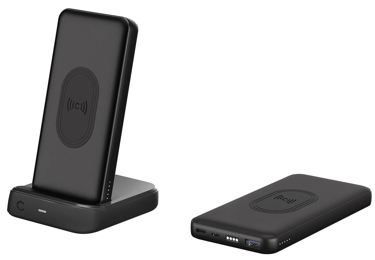 Cygnett ChargeUp Duo 10000mAh Wireless Powerbank Charging Dock CY3038PBCHE - Black by Cygnett - Refurbished - Good condition - US$30.98