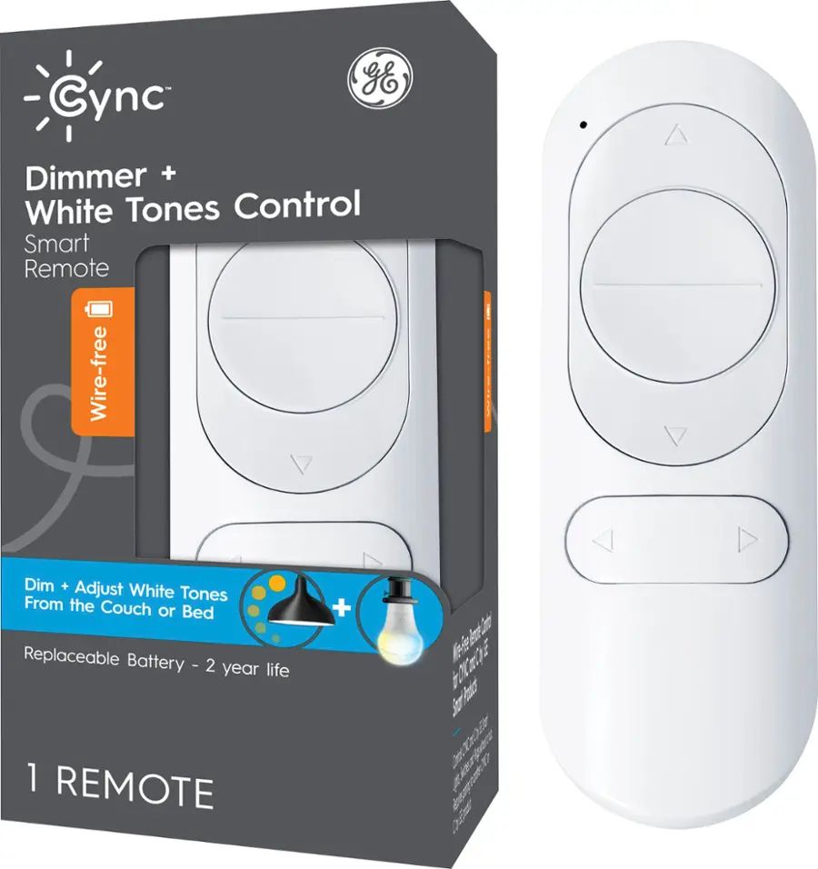 Cync Smart Dimmer Remote + Tones Control - White by Cync - Refurbished - Very Good condition - US$24.98