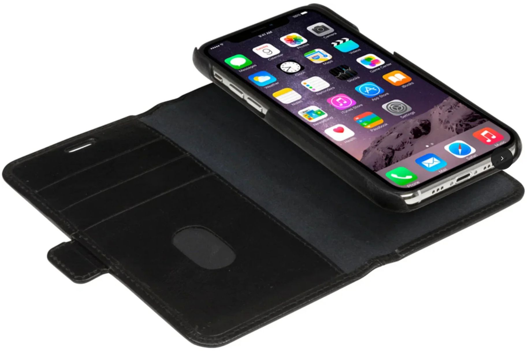 dbramante1928 Lynge 2-in-1 Wallet Magnetic Phone Case for iPhone XR - Black by dbramante1928 - Refurbished - Brand New condition - Image 4