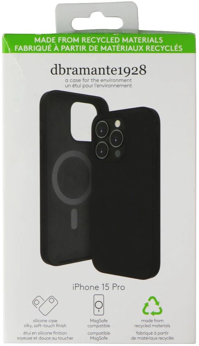 dbramante1928 Monaco Series Case with MagSafe for iPhone 15 Pro - Night Black by dbramante1928 - Refurbished - Brand New condition - US$8.78