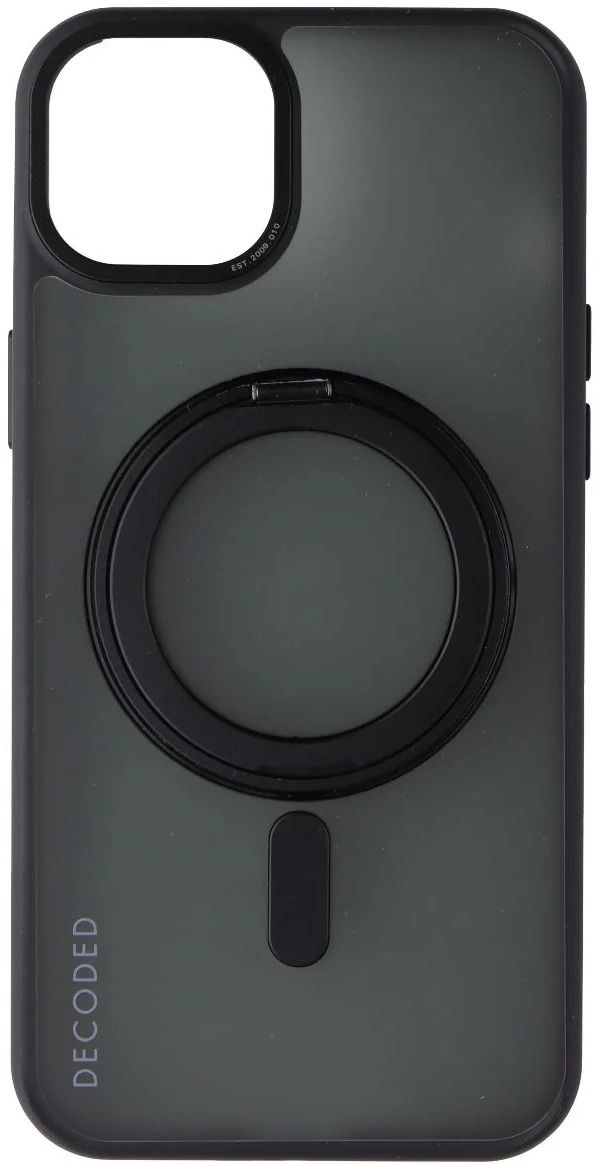 Decoded 360 Loop Stand Back Cover Case with MagSafe for iPhone 15 Plus - Black by Decoded - Image 2