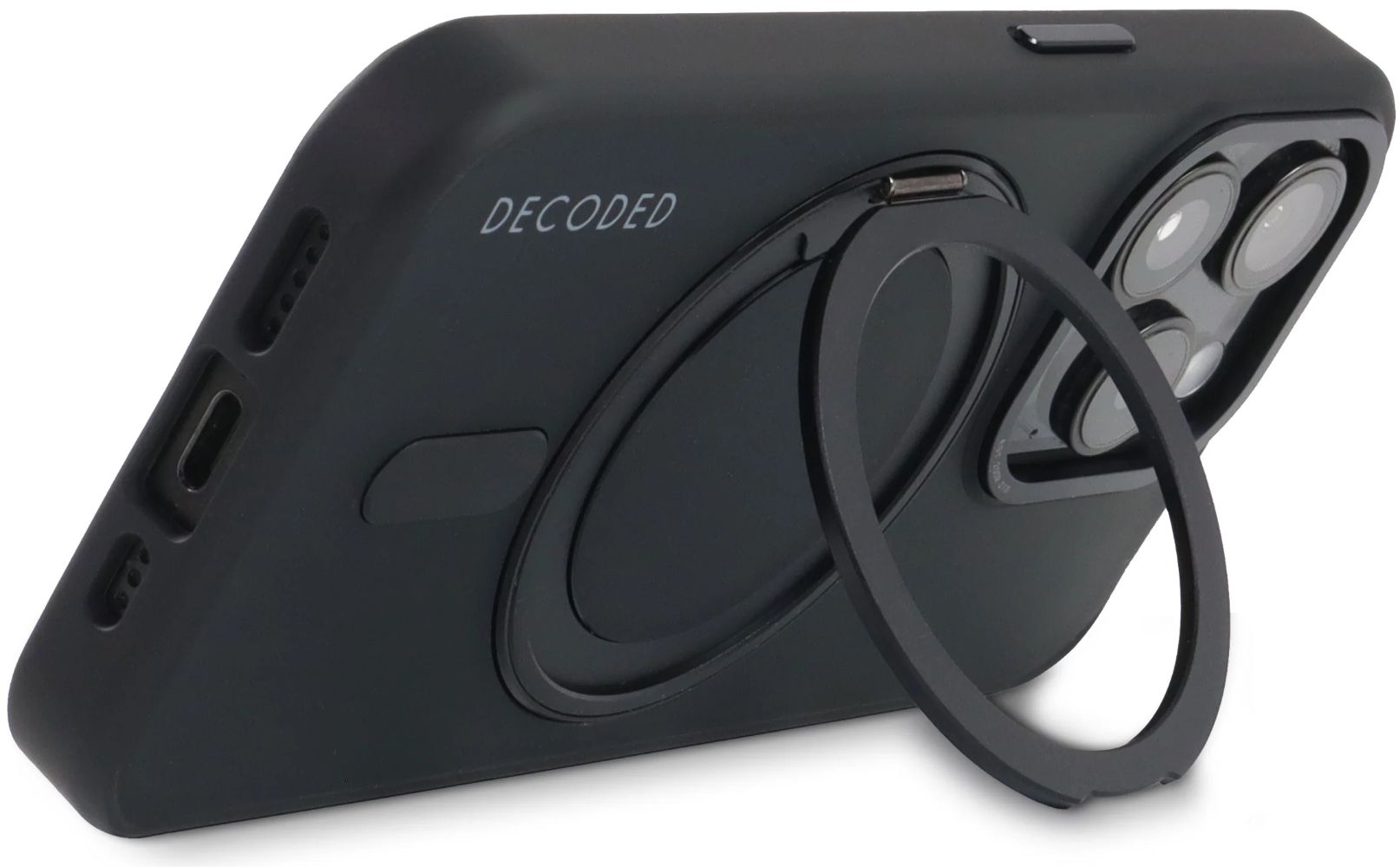 Decoded 360 Loop Stand Phone Case with MagSafe for Apple iPhone 15 Pro Max - Transparant Black by Decoded - Image 6