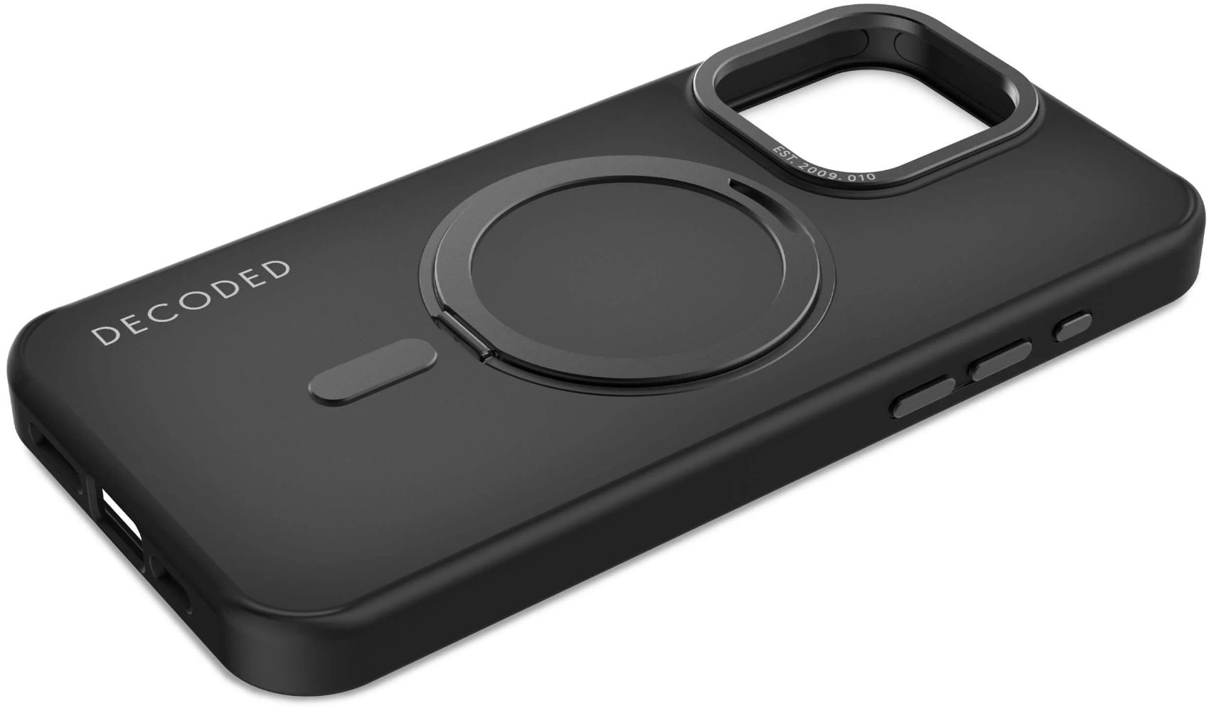 Decoded 360 Loop Stand Phone Case with MagSafe for Apple iPhone 15 Pro Max - Transparant Black by Decoded - Image 8