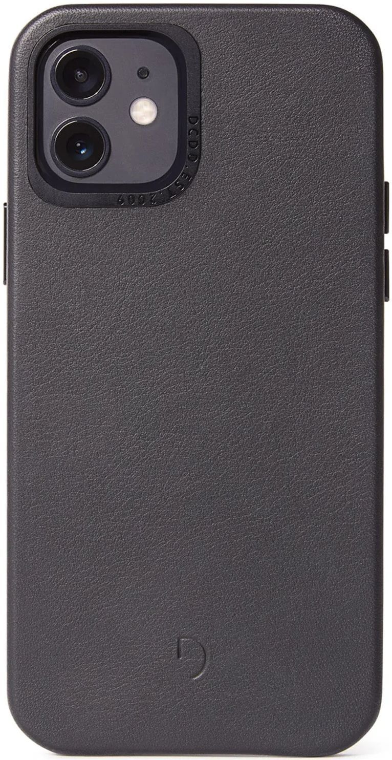 Decoded Leather Back Cover Phone Case for iPhone 12 mini - Black by Decoded - Refurbished - Brand New condition - US$8.78