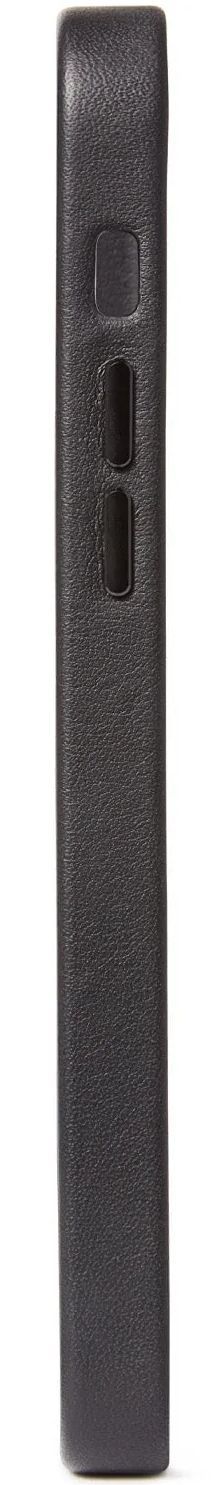 Decoded Leather Back Cover Phone Case for iPhone 12 mini - Black by Decoded - Image 4