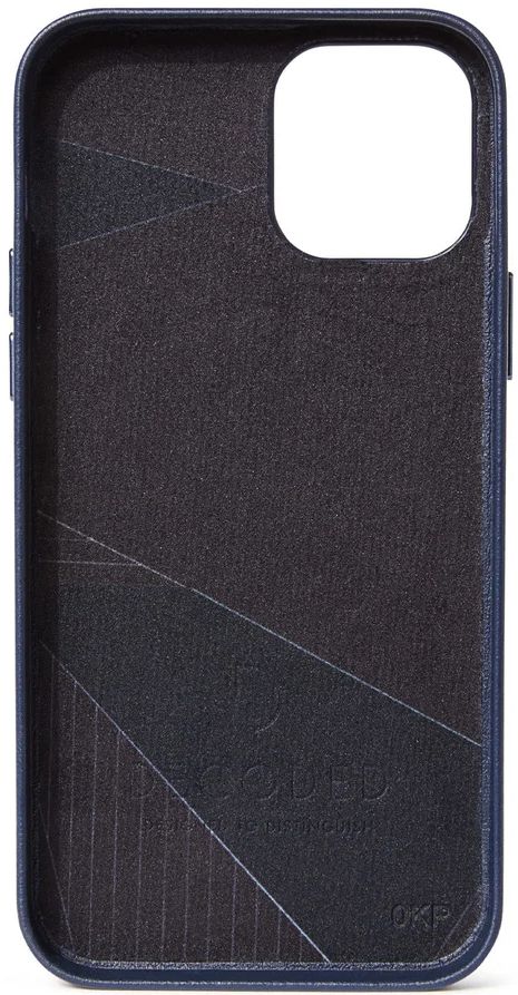 Decoded Leather Back Cover Phone Case for iPhone 12 mini - Navy by Decoded - Refurbished - Brand New condition - Image 3