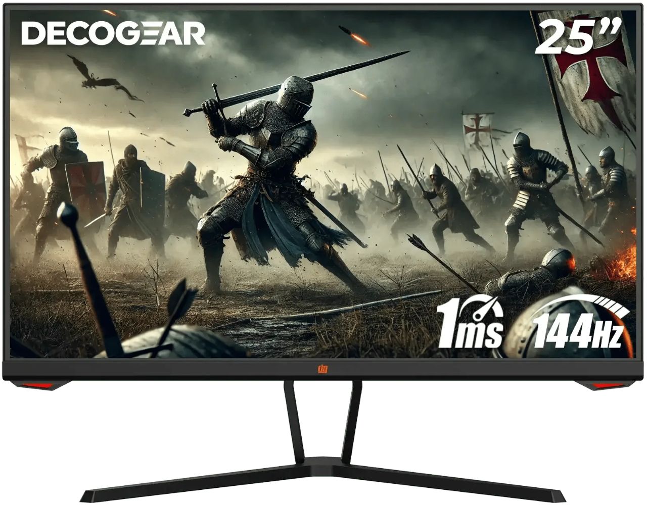 Deco Gear DGVIEW250F FHD 144Hz 1ms IPS Gaming Monitor (25S2G10) - Black - 24.5 Inch by Deco Gear - Refurbished - Very Good condition - US$205.68