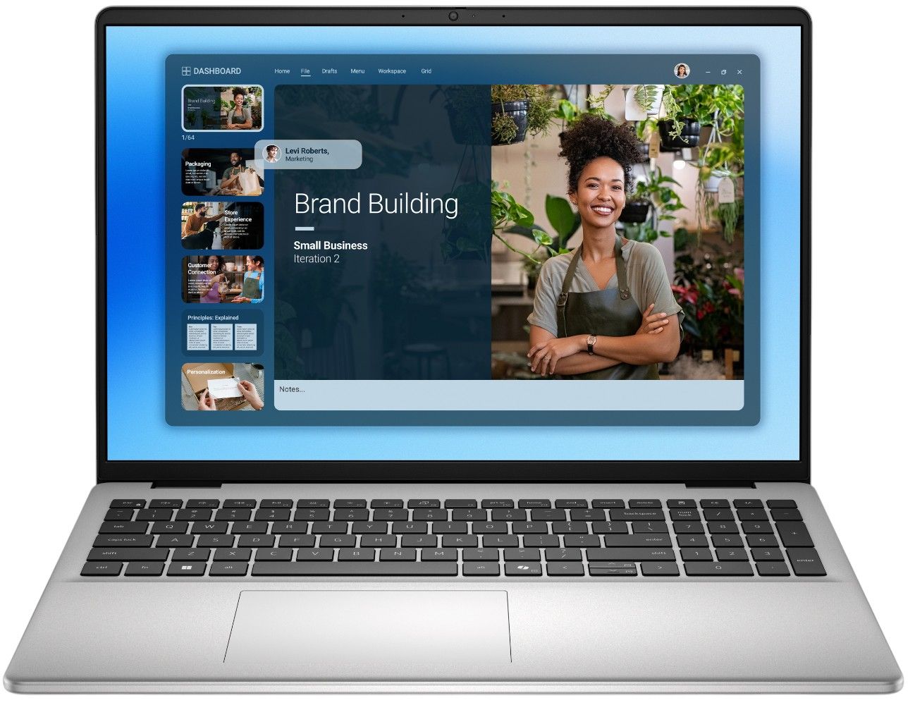 Dell 16 DC16251 Laptop 16" - Platinum Silver - Intel Core 7 150U 1.8GHz - 32GB RAM - 1TB by Dell - Refurbished - Very Good condition