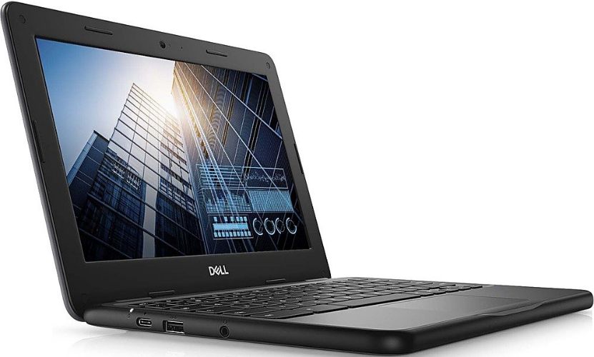 Dell Chromebook 11 3100 Laptop 11.6" - Black - Intel Celeron N4020 1.1GHz - 4GB RAM - 16GB by Dell - Image 2