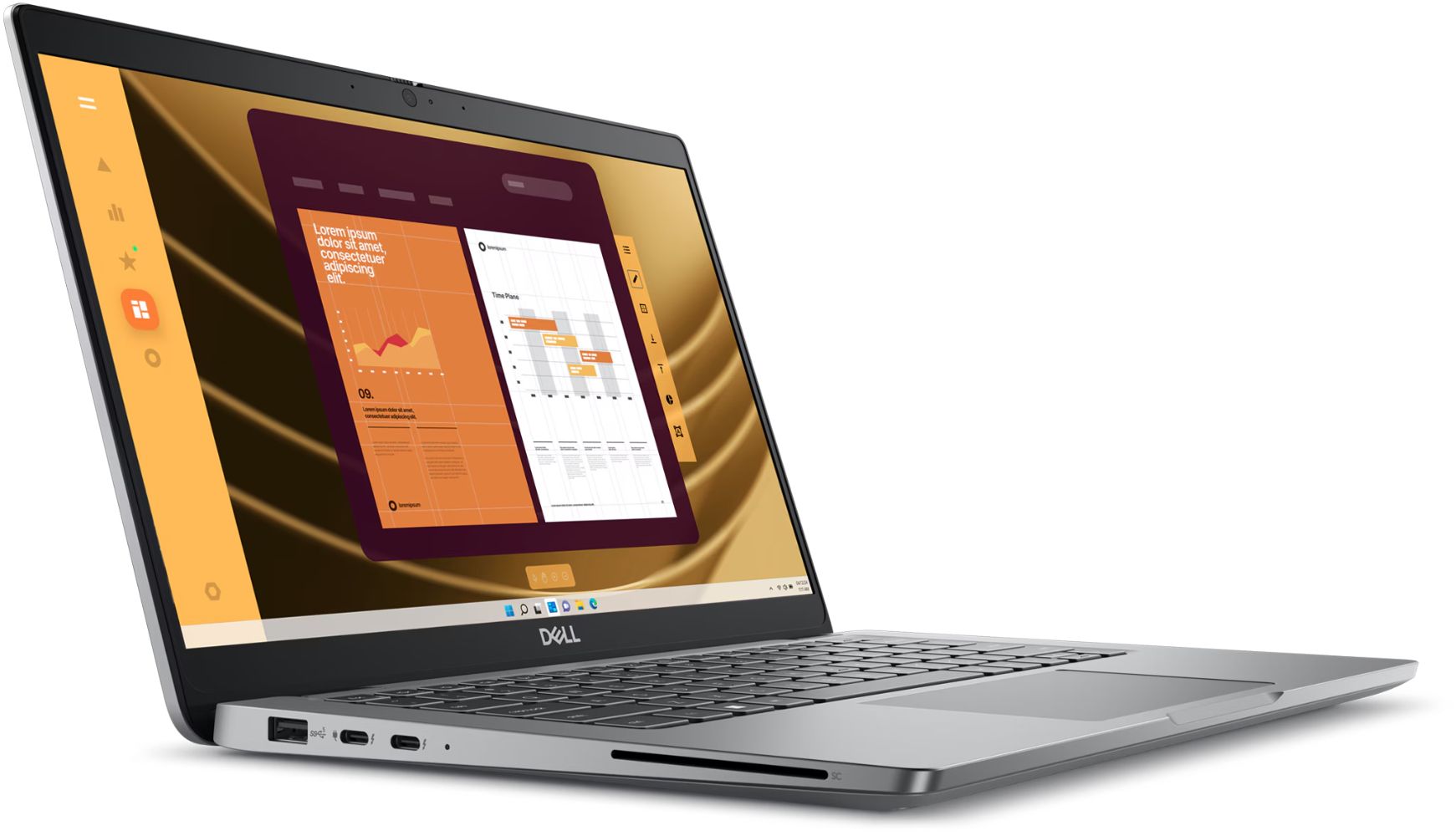 Dell Latitude 13 5350 Laptop 13.3" - Titan Gray Satin - Intel Core Ultra 5 135U 1.6GHz - 16GB RAM - 2TB by Dell - Image 3