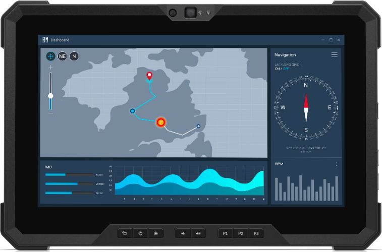 Dell Latitude 7220 Rugged Extreme Tablet 11.6" - 256GB - WiFi - Intel Core i7-8665U 1.90GHz - 16GB RAM - Black by Dell - Refurbished - Like New condition
