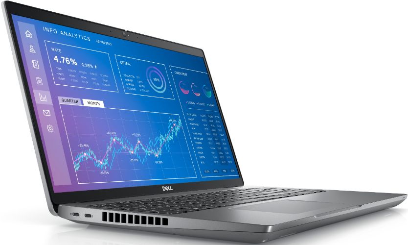 Dell Precision 3571 Mobile Workstation Laptop 15.6" - Titan Grey - Intel Core i7-12800H 2.4GHz - 8GB RAM - 256GB by Dell - Image 3