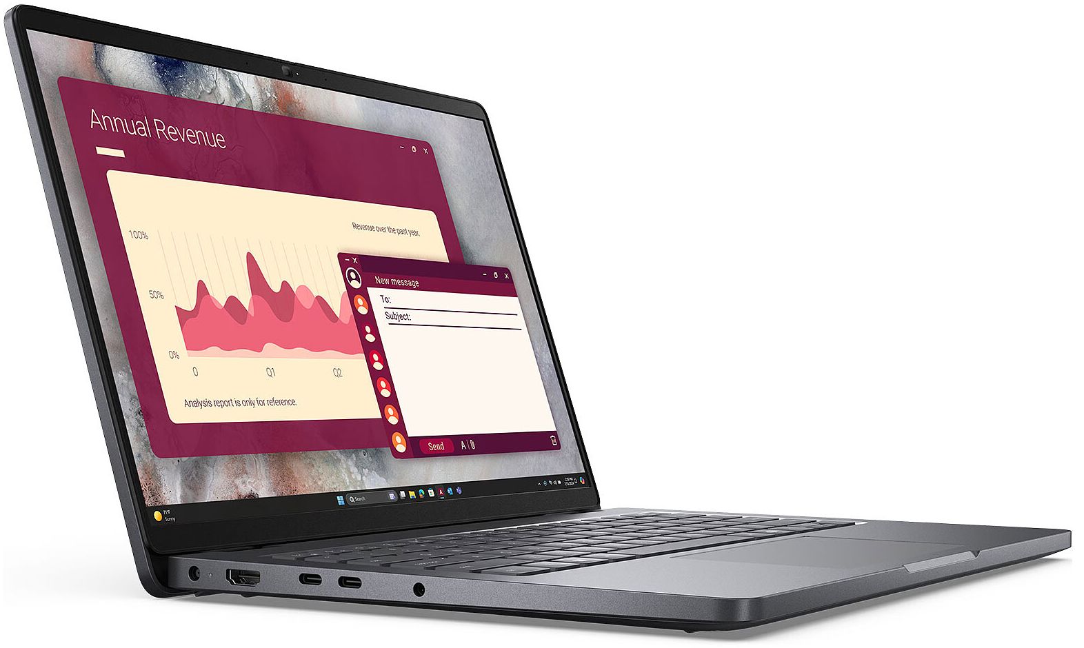 Dell Dell Pro 14 Premium PA14250 Laptop 14" - Intel Core Ultra 5 236V 2.1GHz - 16GB - 256GB - Silver Black - 14 Inch - Very Good - Standard Battery by Dell - Refurbished - Very Good condition - Image 3