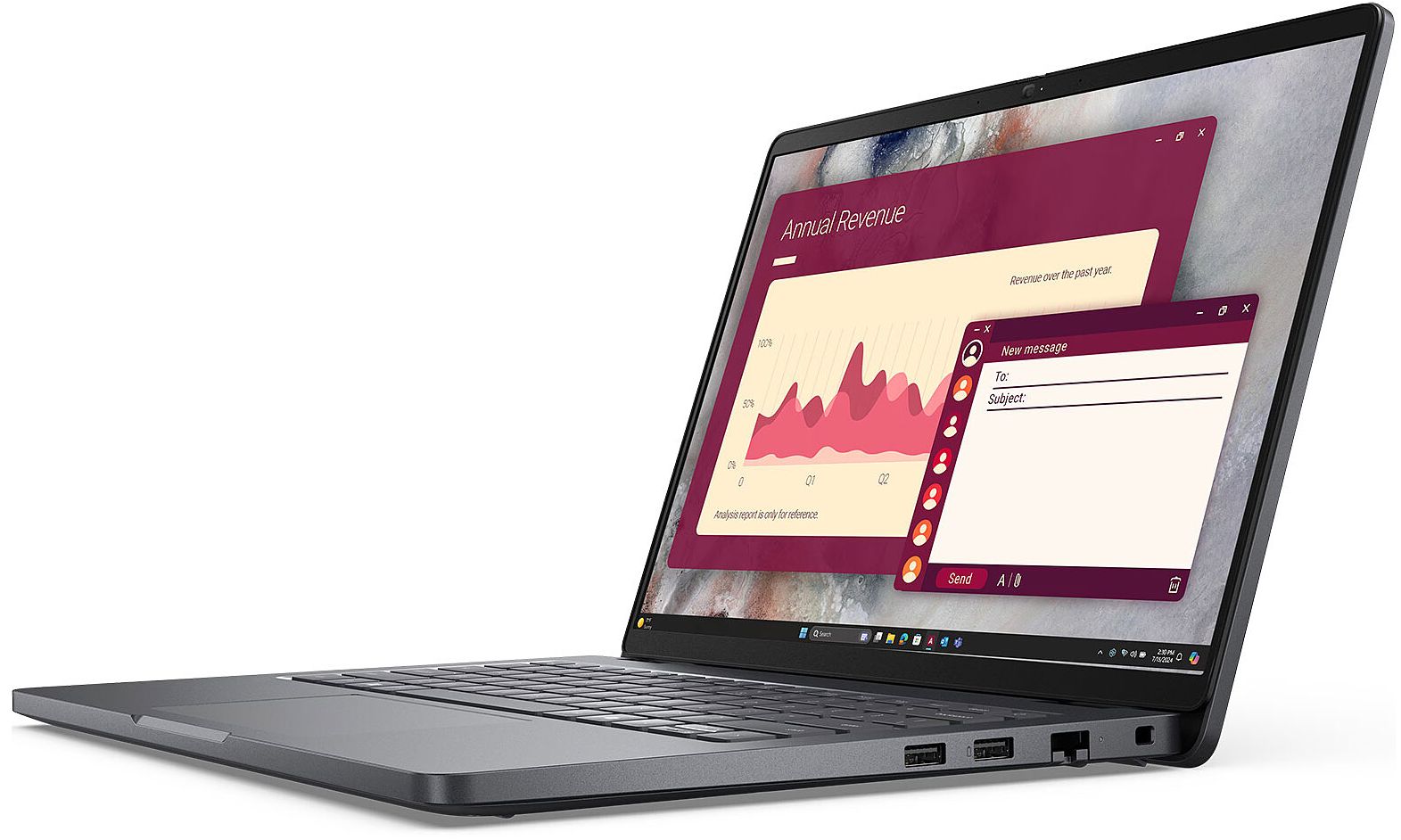 Dell Dell Pro 14 Premium PA14250 Laptop 14" - Intel Core Ultra 5 236V 2.1GHz - 16GB - 256GB - Silver Black - 14 Inch - Very Good - Standard Battery by Dell - Refurbished - Very Good condition - Image 4