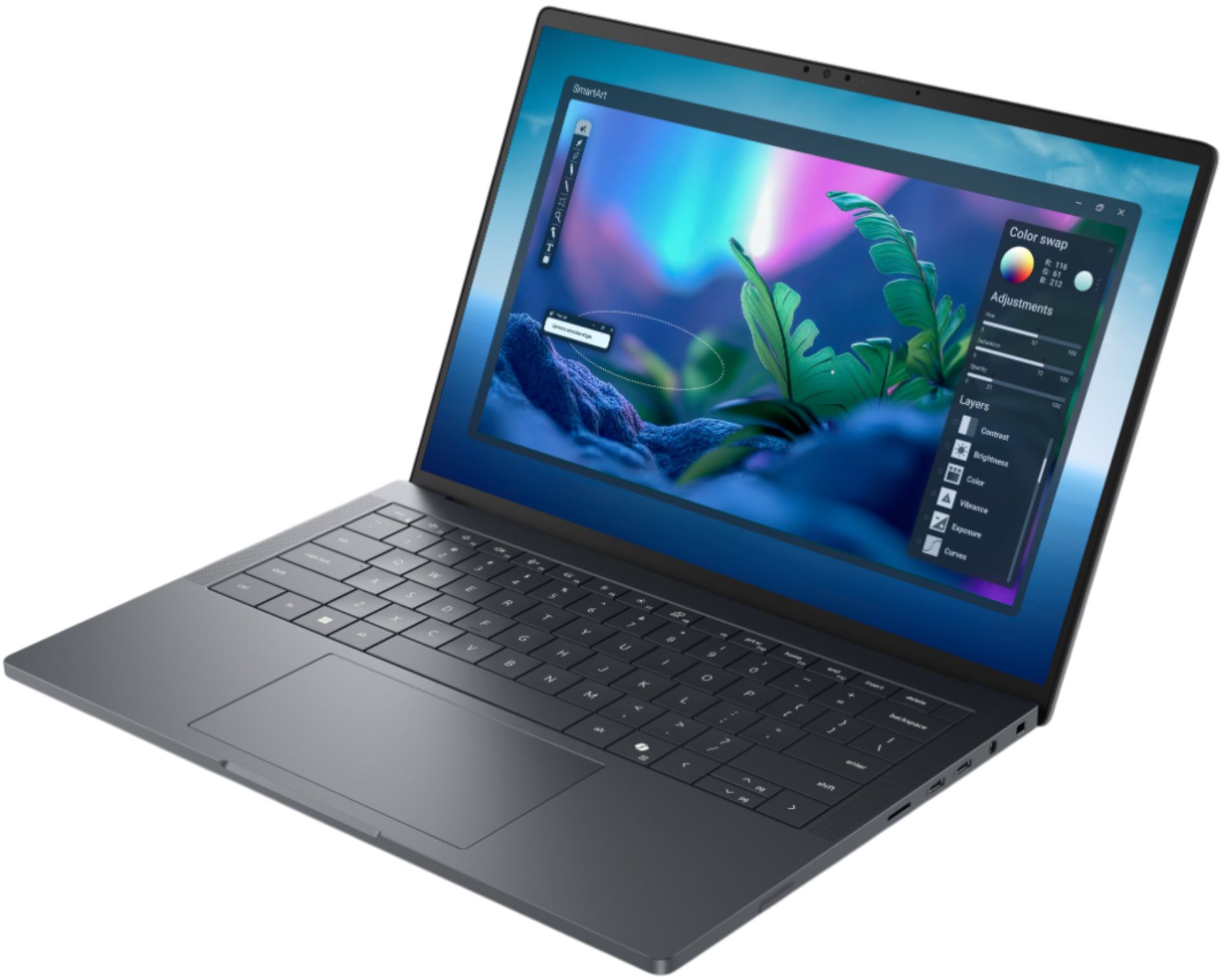 Dell Pro Max 14 MC14250 Laptop 14" - Magnetite - Intel Core Ultra 5 225H 0.7GHz - 16GB RAM - 256GB by Dell - Refurbished - Like New condition - Image 4
