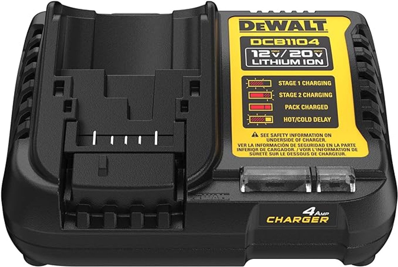DEWALT DCB1104 20V Battery Charger – Lithium-Ion, Open Box