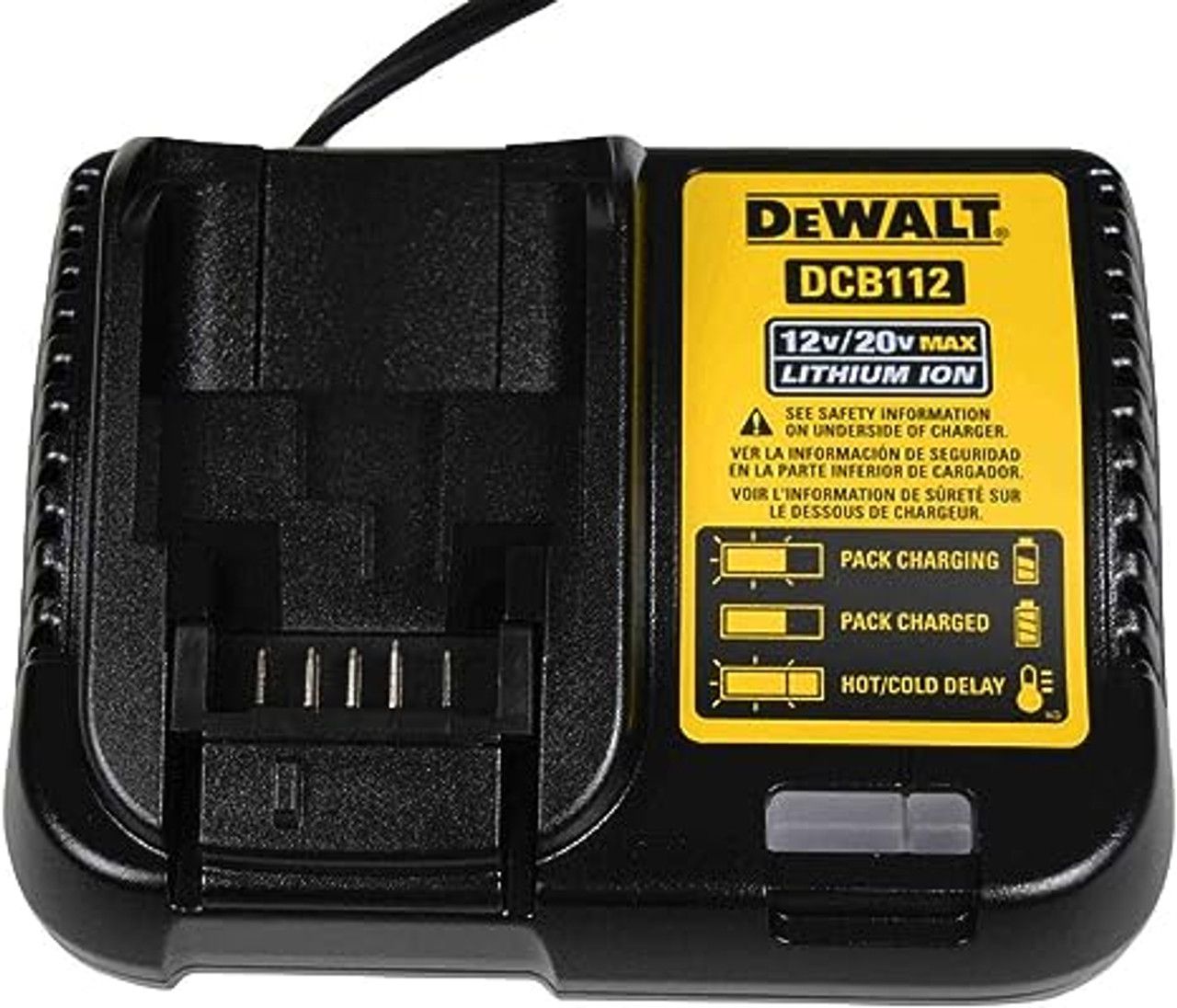 Dewalt DCB112 20V Max Lithium Ion Battery Charger - Black by Dewalt - Refurbished - Very Good condition - US$29.48