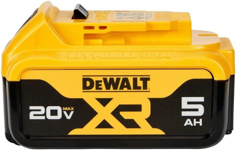 Dewalt DCB205 20V Premium XR 5.0Ah Lithium Ion Battery Pack - Black/Orange by Dewalt - Refurbished - Very Good condition - US$60.62