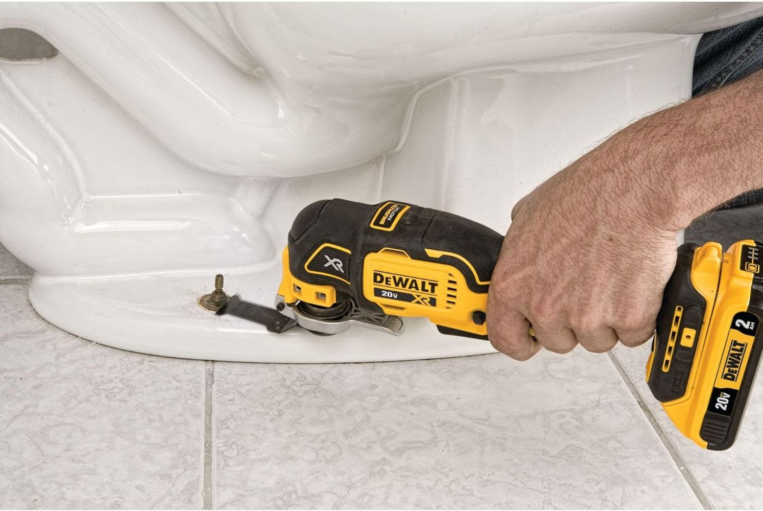 Dewalt DCS356B-R 20V MAX* XR Brushless Cordless 3-Speed Oscillating Multi-Tool (Tool Only) - Yellow/Black by Dewalt - Image 8