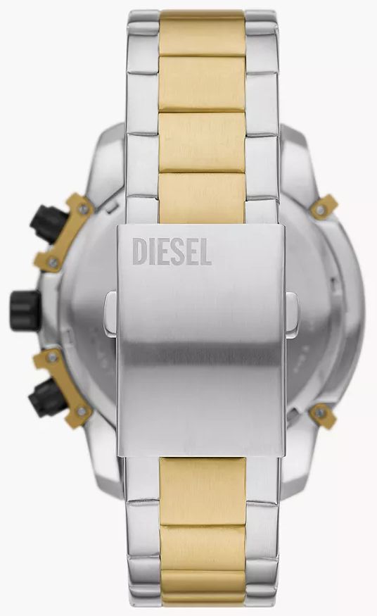 Diesel Griffed Chronograph Two-Tone Stainless Steel Men's Watch DZ4577 - Silver/Gold by Diesel - Image 2