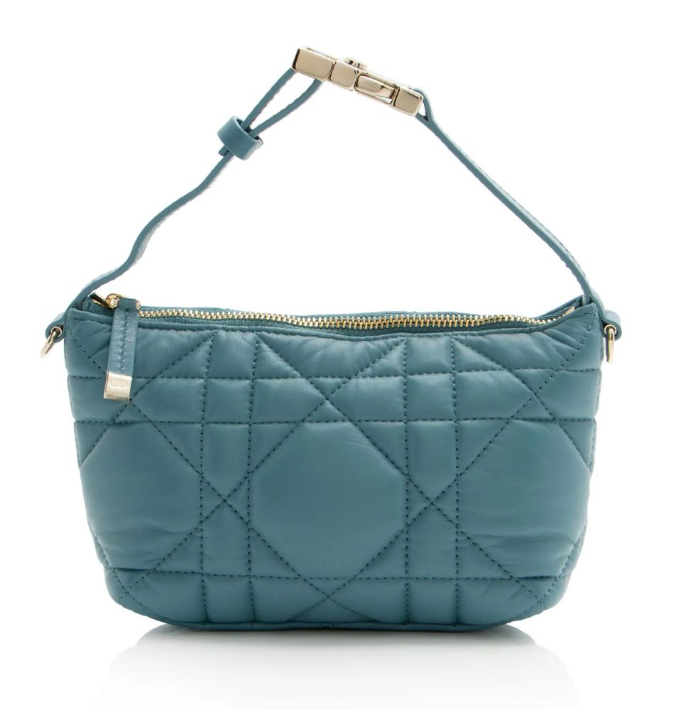 Dior Calfskin Diortravel Nomad Small Pouch - Calfskin - Blue by Dior - Refurbished - Very Good condition - US$667.99