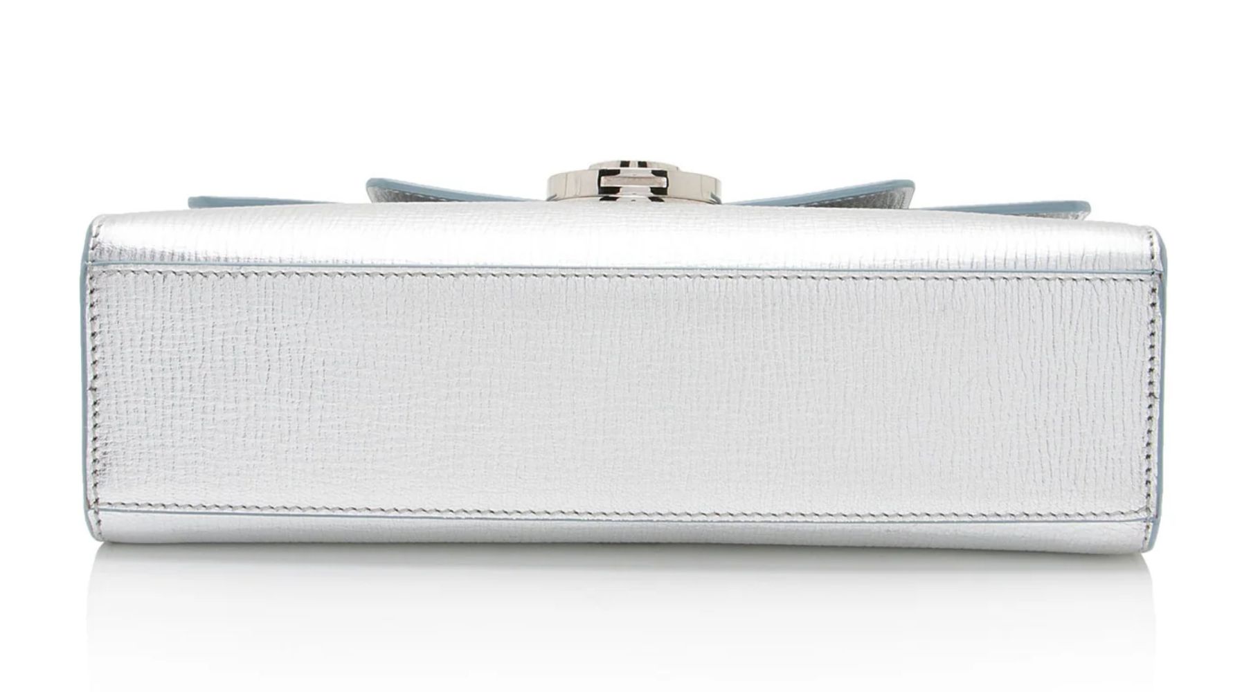 Dior Metallic Calfskin Diorever Top Handle - Calfskin - Blue/Silver by Dior - Image 4