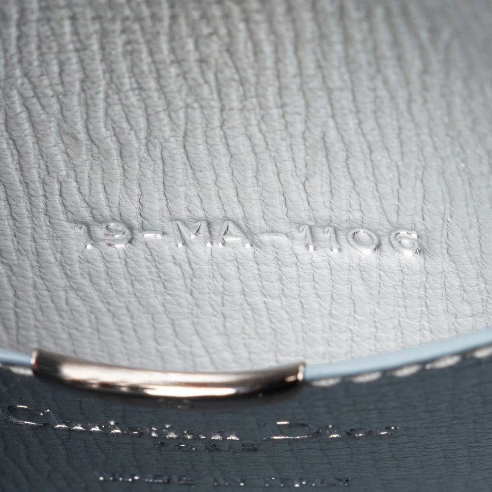 Dior Metallic Calfskin Diorever Top Handle - Calfskin - Blue/Silver by Dior - Image 6