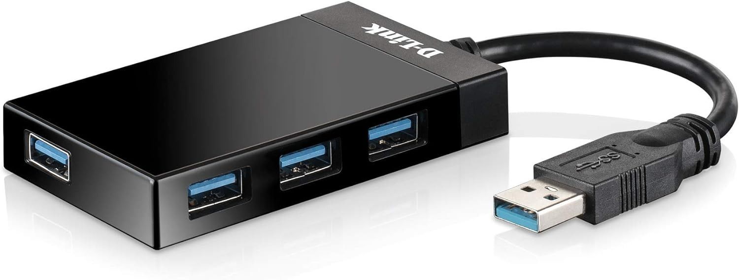 D-Link DUB-1341 4-Port Super Speed USB 3.0 Hub - Black by D-Link - Refurbished - Very Good condition - US$12.94