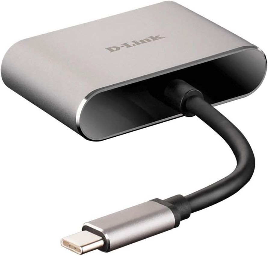 D-Link DUB-V210-US USB C to HDMI with VGA Adapter Cable - Black/Silver by D-Link - Image 3