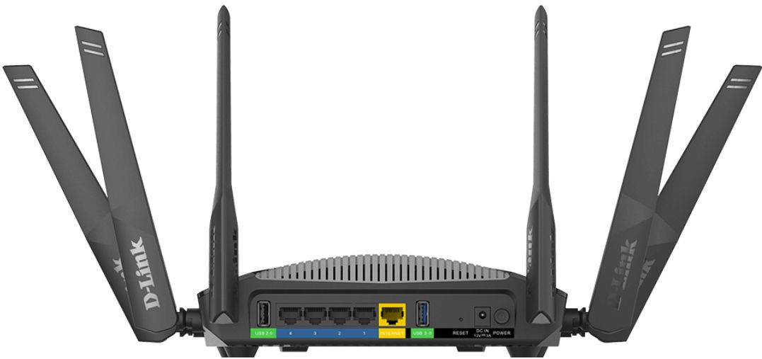 D-Link Smart AC3000 High Power Wi-Fi Tri Band Gigabit Mesh Router (DIR-3040) - Black by D-Link - Refurbished - Very Good condition - Image 3