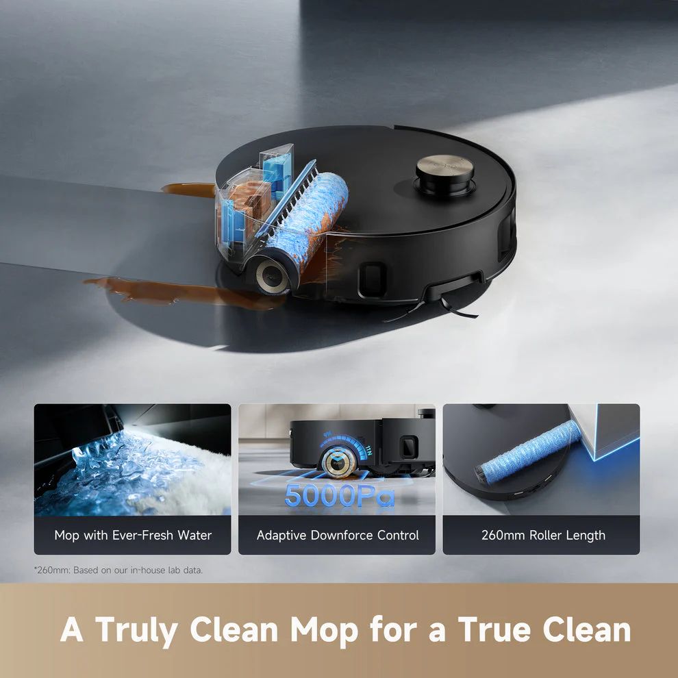 Dreame Aqua10 Roller Robot Vacuum Cleaner - Black by Dreame - Refurbished - Like New condition - Image 13