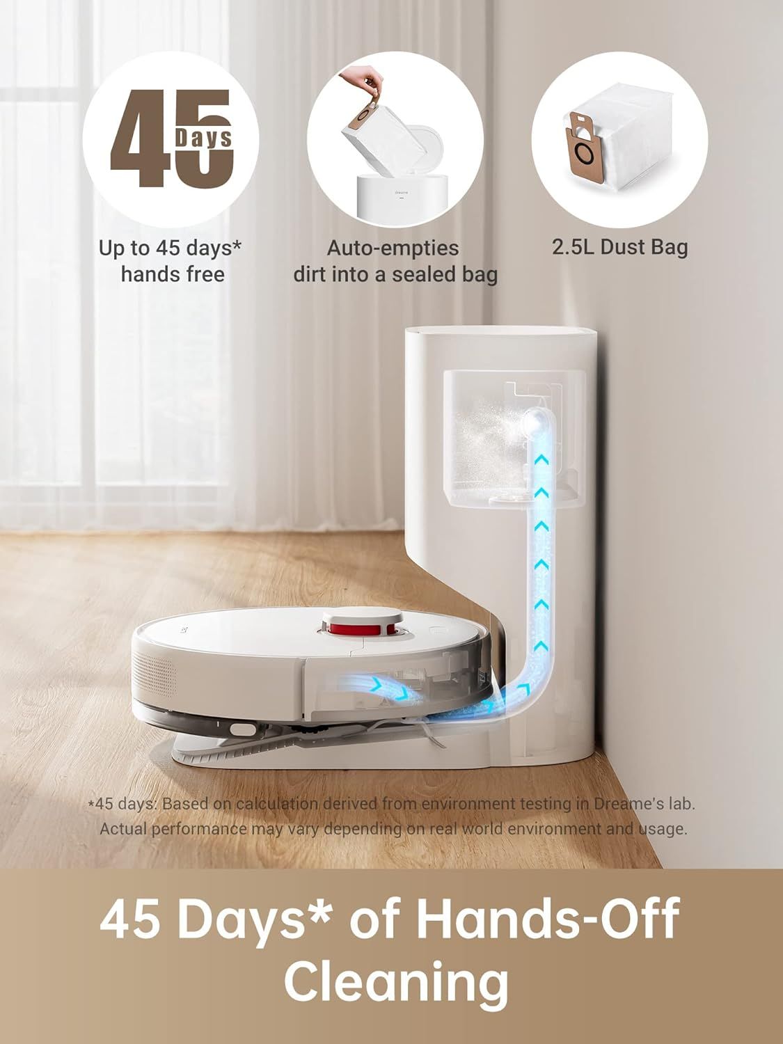 Dreame D10 Plus Robot Vacuum Cleaners - White by Dreame - Image 2