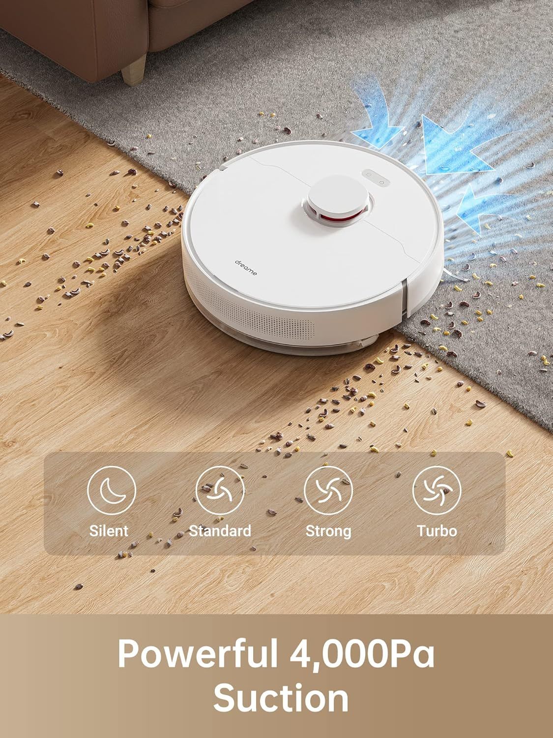 Dreame D10 Plus Robot Vacuum Cleaners - White by Dreame - Image 3