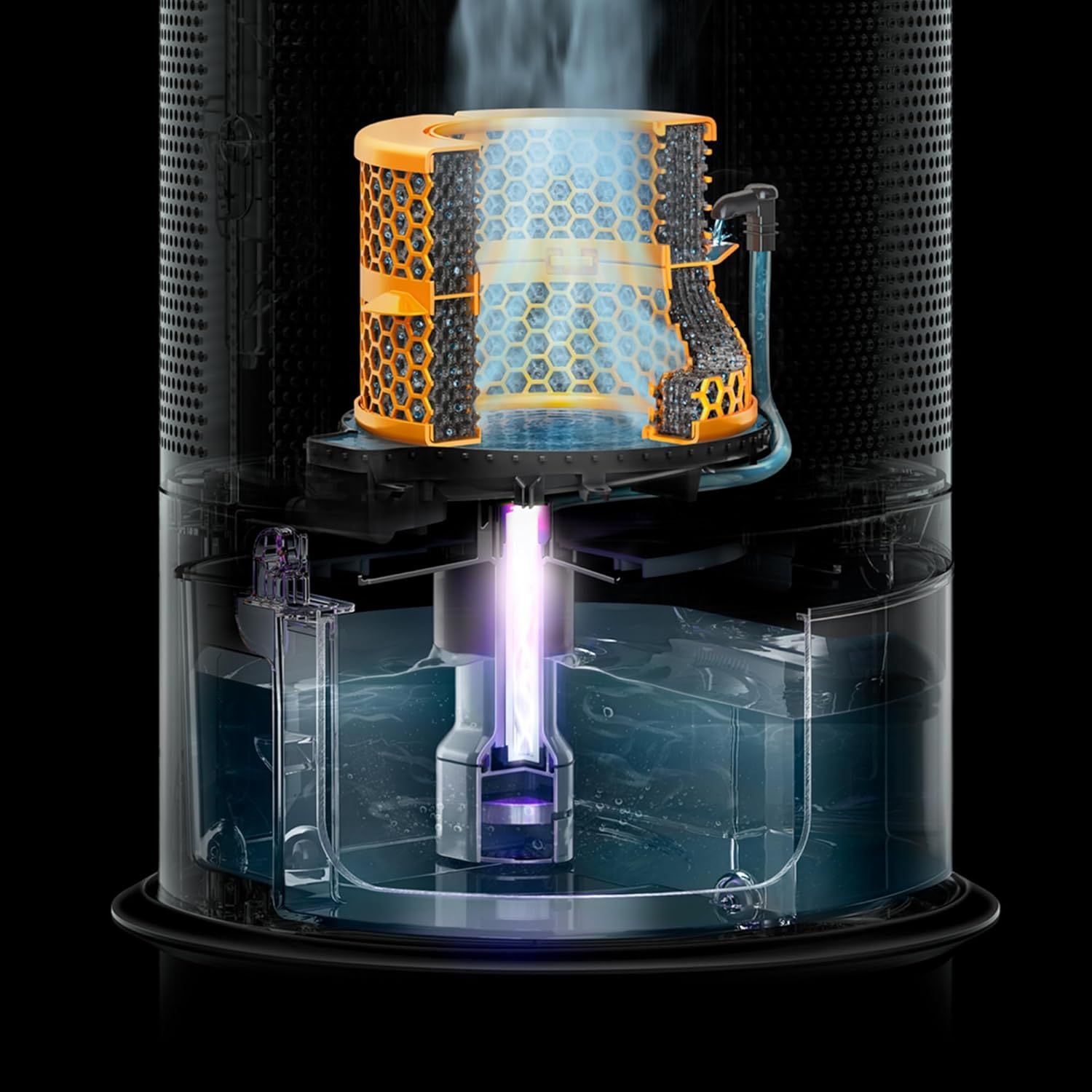 Dyson PH04 Purifier Humidify + Cool Formaldehyde - White/Gold by Dyson - Refurbished - Like New condition - Image 7