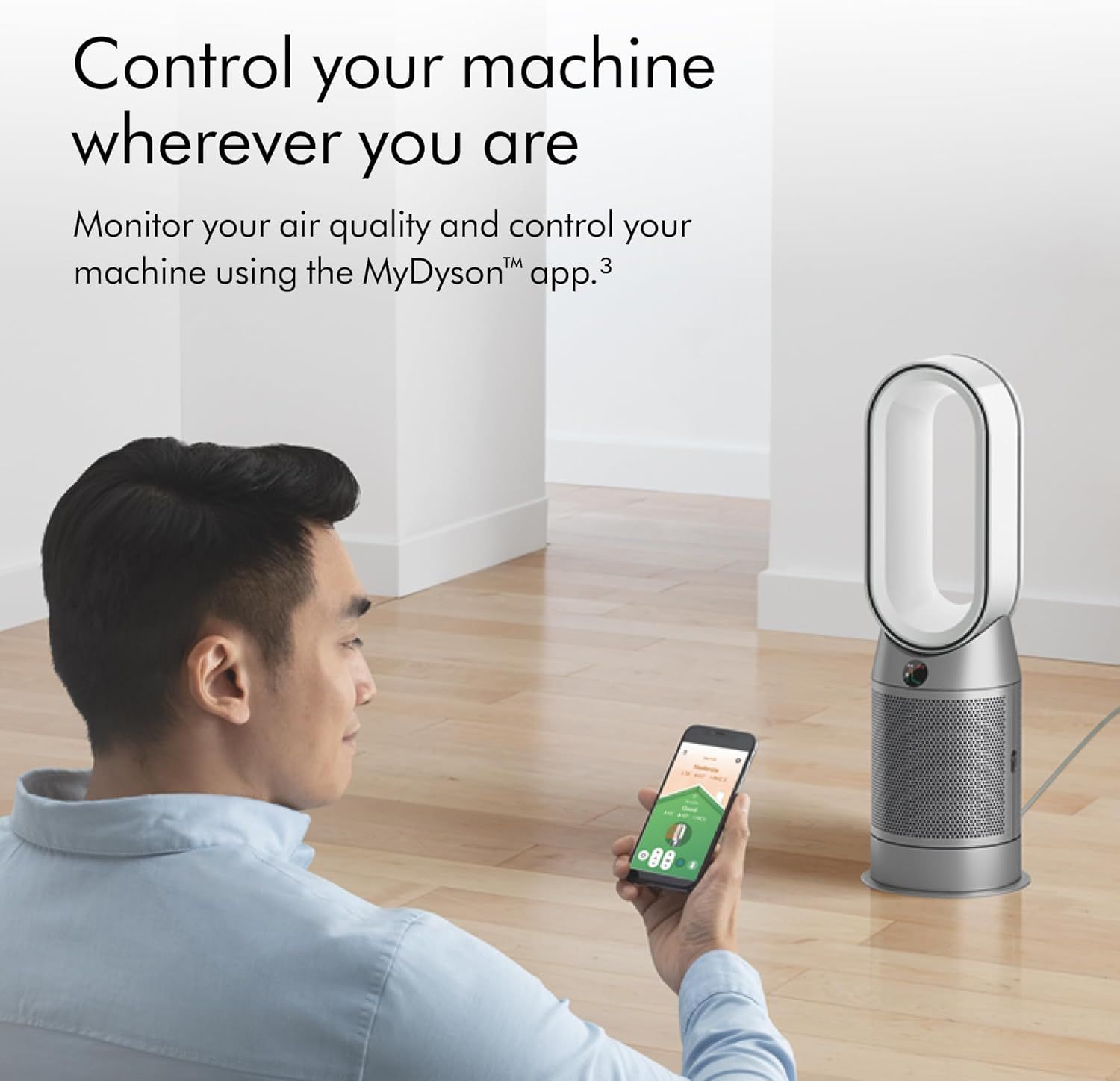 Dyson Purifier Hot+Cool HP07 Air Purifier Fan Heater - White/Silver by Dyson - Image 3