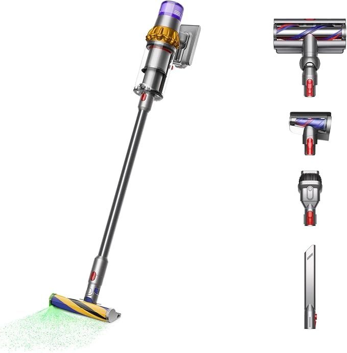 Dyson V15 Detect Total Clean Vacuum Cleaner - Yellow/Nickel by Dyson - Refurbished - Very Good condition - US$368.99
