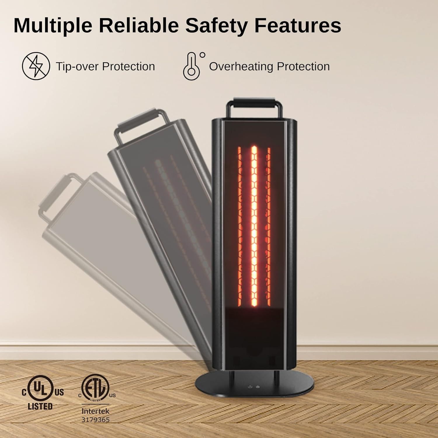 East Oak 1500W Patio Heater - Black by East Oak - Refurbished - Very Good condition - Image 3