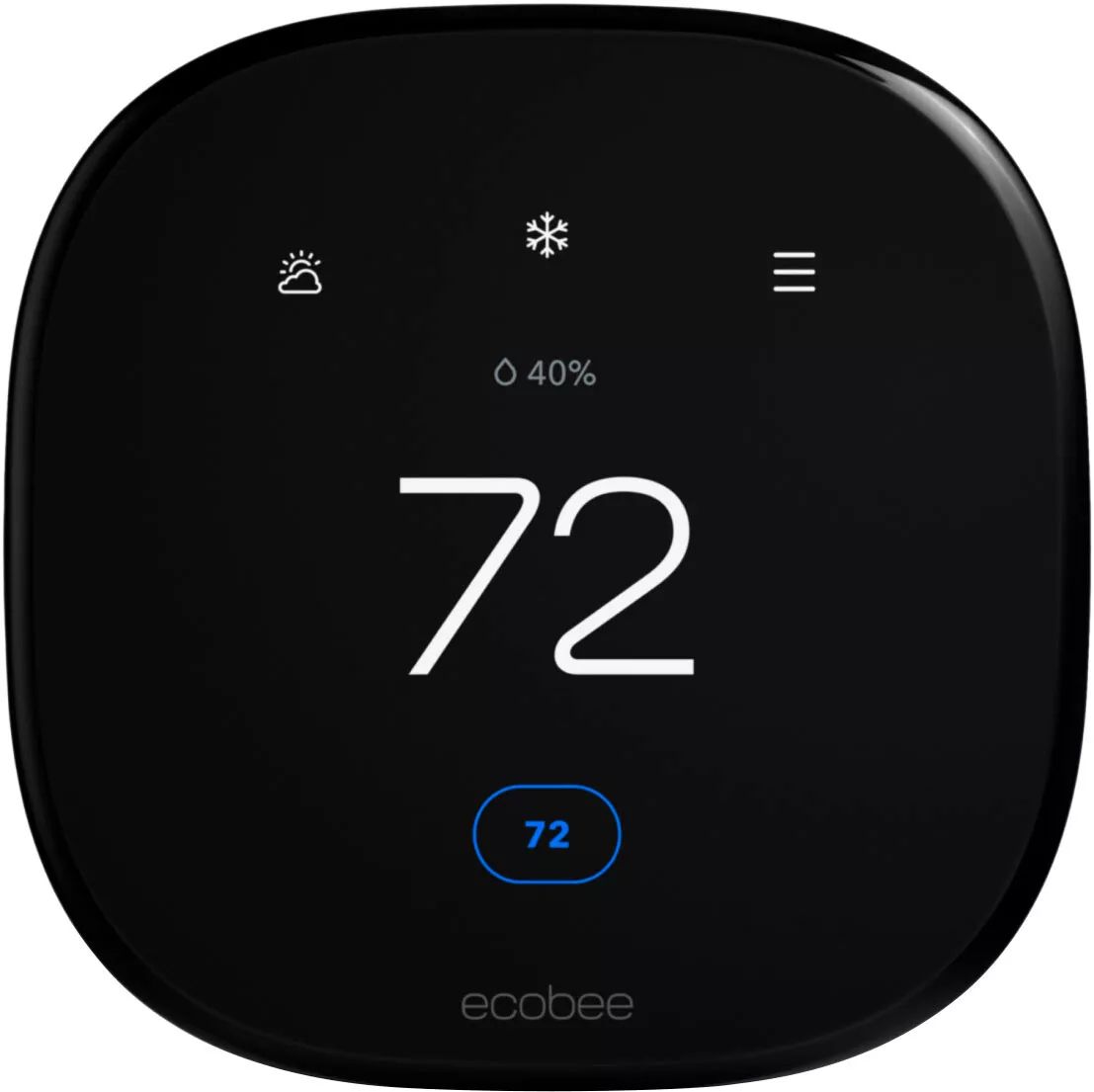 ecobee Smart Thermostat Enhanced Works with Alexa - Black by ecobee - Refurbished - Very Good condition - US$349.03