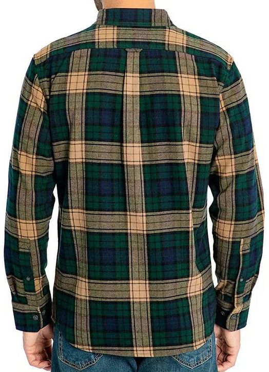 Eddie Bauer Men's Bristol Flannel Long Sleeve Shirt M - Green Forest by Eddie Bauer - Image 2