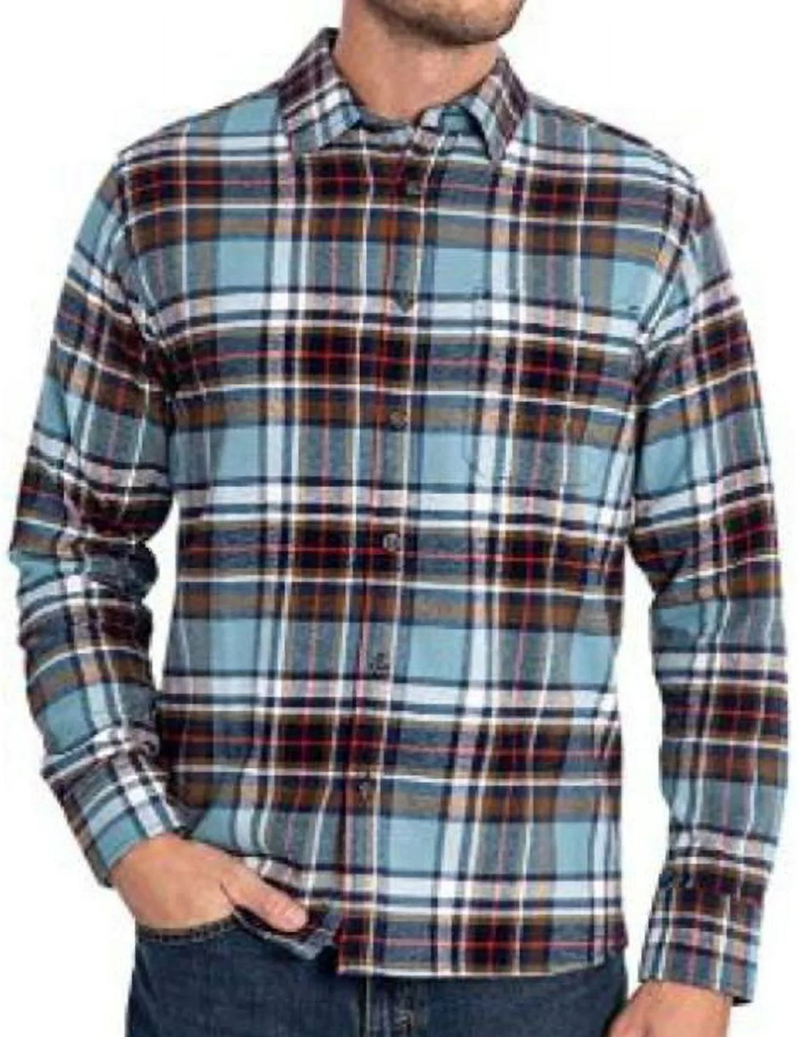 Eddie Bauer Men's Bristol Flannel Long Sleeve Shirt XL - Lakeside by Eddie Bauer - Refurbished - Brand New condition - US$50.98