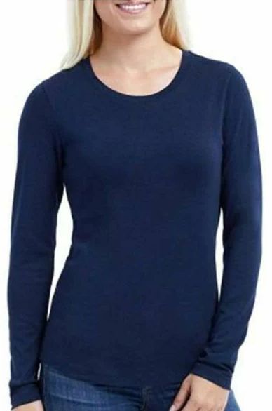 Eddie Bauer Women's Long Sleeve Top M - Deep Ocean Navy by Eddie Bauer - Refurbished - Brand New condition - US$30.98