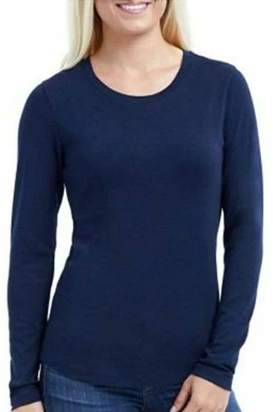Eddie Bauer Women's Long Sleeve Top S - Deep Ocean Navy by Eddie Bauer - Refurbished - Brand New condition - US$30.98